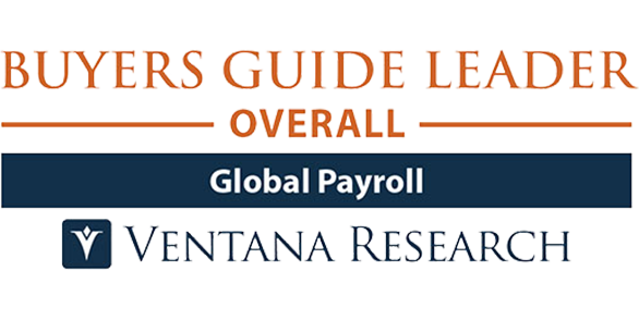 Logo Ventana Research Buyers Guide Leader OVERALL Global Payroll 2023